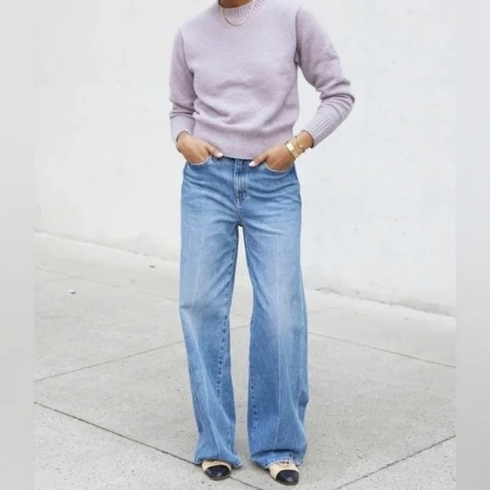 NWT AYR The Top Floor in Press Pass Slouchy Wide Leg Jeans Sz 31S #9087
